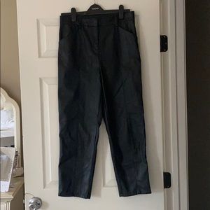 H&M Faux Leather Trousers